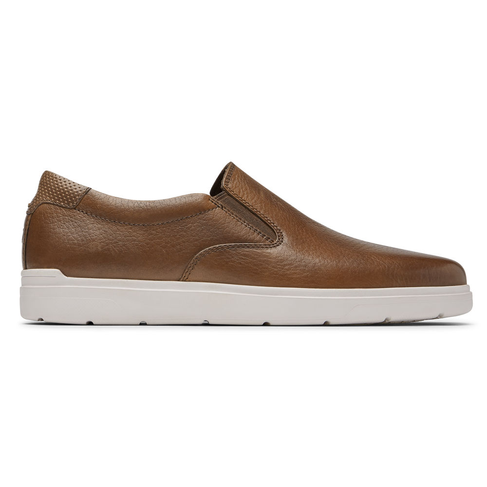 Tenis Rockport Homem Marrom - Total Motion Lite Slip-On - 03754GTRP